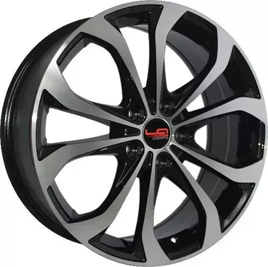 Диск автомобильный РаспродажаУценка KI129 LEGEARTIS REPLICA 7X17/5X114.3 ET35 D67.1 BKF*(Дефект ЛКП)
