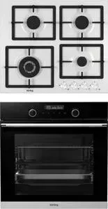 Встраиваемый комплект KORTING HG 697 CTW + OKB 8101 N STEAM