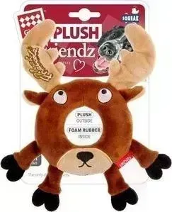 Игрушка GiGwi Plush Friendz Squeak лось с пищалкой для собак (75305)