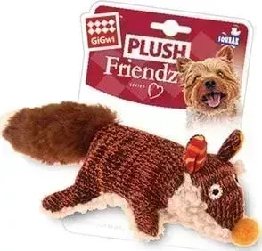 Игрушка GiGwi Plush Friendz Squeak лиса с пищалкой для собак (75385)