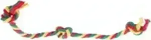 Игрушка Doglike Dental Knot Color канатный грейфер 3 узла малый цветной для собак мелких пород (D-2355ygr)