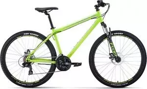 Велосипед FORWARD SPORTING 27,5 2.0 disc (27,5" 21 ск. рост 19") 2019-2020, светло-зеленый/серый, RBKW0MN7Q028