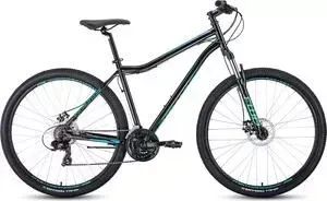 Велосипед FORWARD SPORTING 29 2.0 disc (рост 17") 2019-2020, черный/бирюзовый