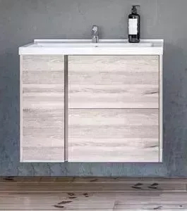 Тумба с раковиной АКВАТОН с Стоун 80 сосна арлингтон (1A228201SX850, 1WH302251)