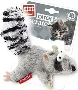 Игрушка GiGwi CatchScratch енот с кошачей мятой для кошек (75384)