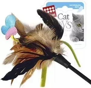 Игрушка GiGwi Cat Toys Feather дразнилка для кошек (75242)