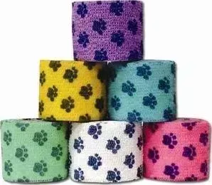 Бандаж Andover PetFlex 2" PawPack с лапами 5см х 4,5м для животных