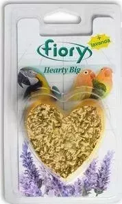 Био-камень Fiory Hearty Big Parakeets +Lavanda с лавандой в форме сердца для крупных и средних попугаев 100г