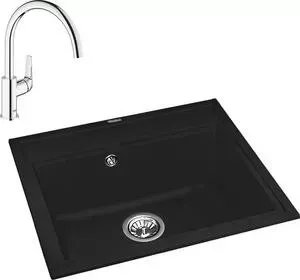 Мойка кухонная и смеситель FLORENTINA и смеситель Липси 600 Grohe BauFlow (20.120.D0600.302, 31230000)