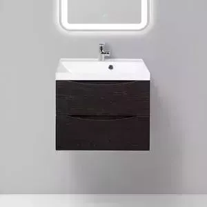 Тумба с раковиной BELBANGO с Marino 60 rovere ciocolato amaro (MARINO-600-2C-SO-RCA-P, BB600/450-LV-MR-AST)