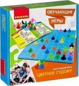 Обучающая игра BONDIBON "ЦВЕТНОЕ СУДОКУ" (ВВ2425 )