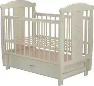 Кроватка детская Valle Bunny 04 маятник поперечный с ящиком венге-слоновая кость