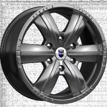 Диск автомобильный КиК Окинава 7.5X17/6X139.7 ET40 D92.5 дарк-платинум
