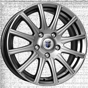 Диск автомобильный КиК Сиеста 7X16/5X120 ET34 D72.6 дарк-платинум