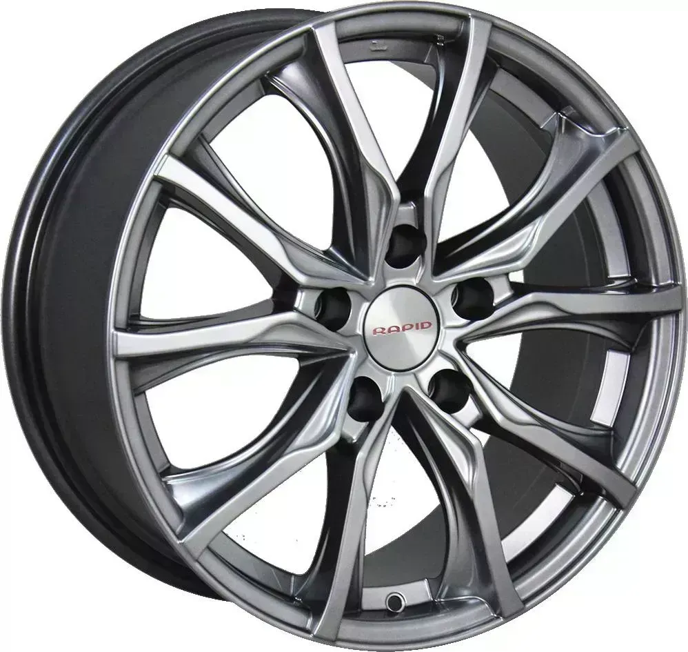 Диск автомобильный RAPID Твист-оригинал 7.5X17/5X120 ET34 D72.6 дарк-платинум