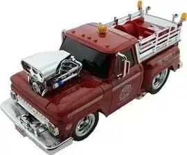Радиоуправляемая Wangfeng пожарная машина из серии Muscle Car с гоночным Мотором 1/16 + свет + звук