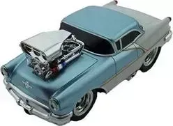 Радиоуправляемая машина Wangfeng   из серии Muscle Car с гоночным Мотором 1/16 + свет + звук голубая