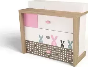 Комод ABC-KING Mix bunny розовый