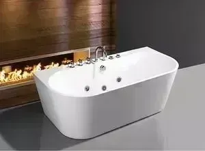 Акриловая ванна GROSSMAN 170x80 с каркасом, гидромассажная (GR-17075-2317080)