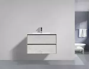Тумба с раковиной BELBANGO с Pietra 80 stucco cemento leggero (PIETRA-800-2C-SO-ST, BB800ETL)