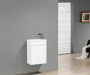 Тумба под раковину BELBANGO Pietra 40 bianco lucido (PIETRA MINI-400-1A-SO-BL-R)