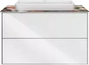 Тумба под раковину Kerama Marazzi Plaza Modern 80 весная, 2 ящика, белая (PL.M.80.2\WHT)