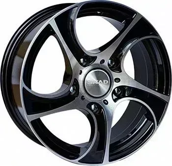 Диск автомобильный СКАД ВИХРЬ 7X16/5X139.7 ET40 D98.5 Черный-бархат