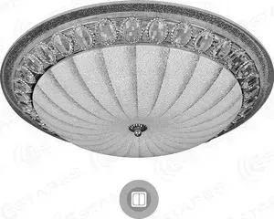 Управляемый светодиодный светильник Estares on/off CASABLANCA CHROME 72W R-515-WHITE-220-IP20