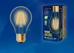 Филаментная светодиодная лампа UNIEL LED-A60-6W/GOLDEN/E27 GLV21GO