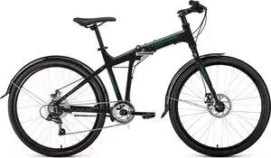 Велосипед FORWARD Tracer 26 2.0 Disc (2020) 19 черный\бирюзовый