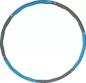 Обруч массажный ProRun разборный с покрытием из неопрена диаметр 98 см голубой