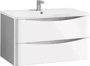 Тумба под раковину Vincea Roberta L.White 79,3x45 см, белый глянец (VMC-1R800LW)