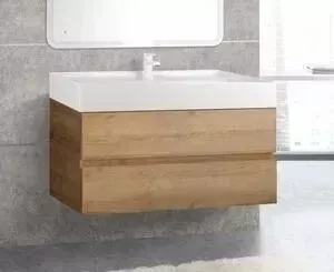 Тумба с раковиной BELBANGO с Molveno 80 rovere rivera (MOLVENO 46-80-2C-SO-RRIV, TC05011)