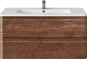 Тумба с раковиной Vincea с Alba R.Wood 100x50 см, венге (VMC-1A100RW, VCB-1RA100W)