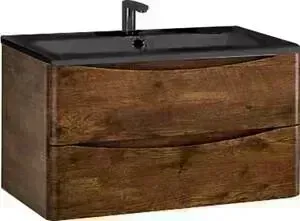 Тумба с раковиной Vincea с Roberta R.Wood 80x45 см, венге (VMC-1R800RW, VCB-1RA800B)