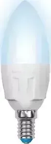 Лампочка светодиодная UNIEL LED-C37-7W/NW/E14/FR PLP01WH