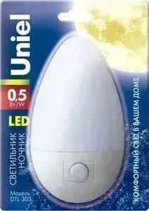 Настенный светодиодный светильник UNIEL DTL-303 Овал White/3LED/0,5W
