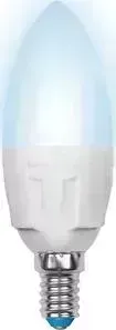 Лампочка светодиодная UNIEL LED-C37 7W/NW/E14/FR PLP01WH