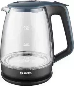 Чайник электрический DELTA DL-1331 черн с синим