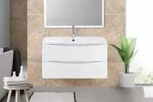 Тумба под раковину BELBANGO Acqua 90 bianco lucido (ACQUA-900-2C-SO-BL)