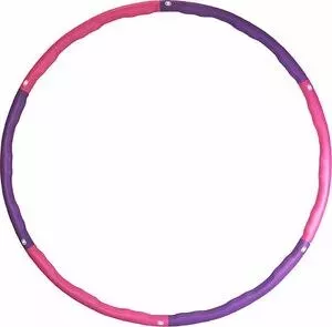Обруч массажный ProRun разборный с покрытием из неопрена диаметр 98 см фиолетовый