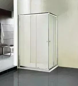 Душевой уголок WeltWasser 200QS22 120x90x185 стекло прозрачное, профиль хром (10000001231)