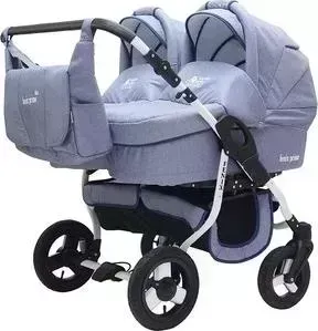 Коляска 2 в 1 Bart Plast 2 в 1 FENIX DUO PRIME 04 светло-синий джинс