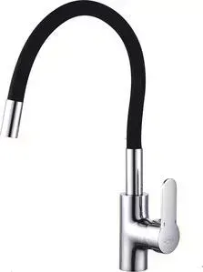 Смеситель для кухни RIVER Lux K013BL гибкий излив, черный (10000003152)