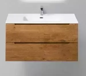 Тумба с раковиной BELBANGO с Etna 91.5x46 Rovere nature (ETNA-900-2C-SO-RN-P, BB900ETL)
