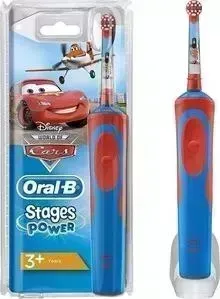 Электрическая зубная щетка Oral-B Stages Power Тачки красный D12.513K