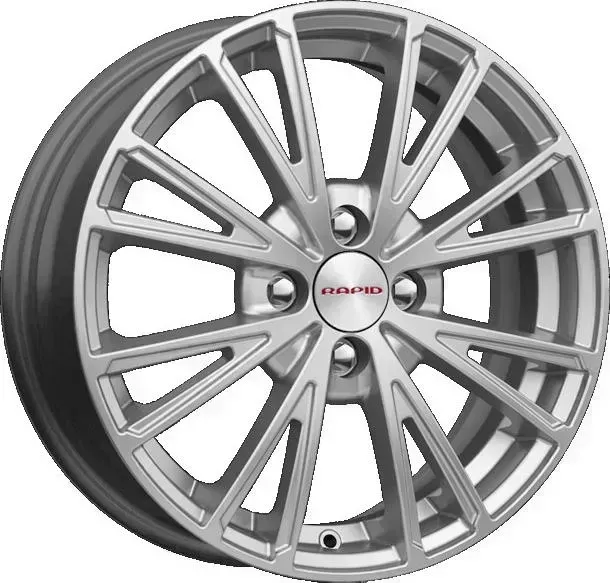 Диск автомобильный RAPID Меандр-оригинал 6X16/4X100 ET37 D60.1 сильвер-SK