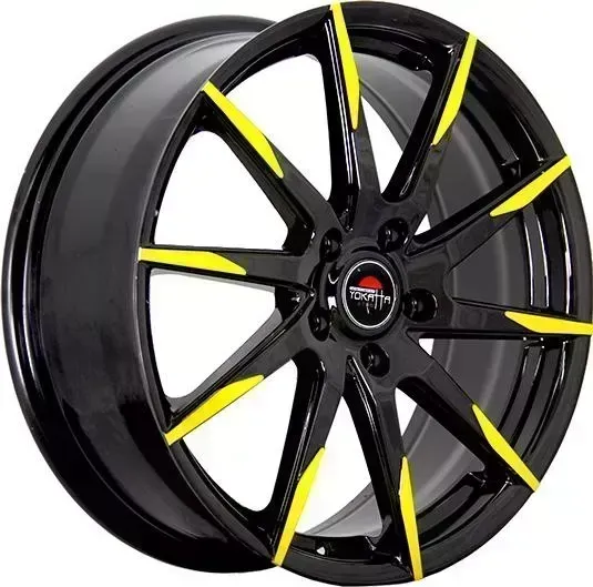 Диск автомобильный РаспродажаУценка MODEL-32 YOKATTA 6.5X16/5X114.3 ET50 D66.1 BK+Y*(Дефект ЛКП)