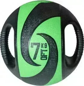 Медицинбол Original FitTools с хватами, 7 кг
