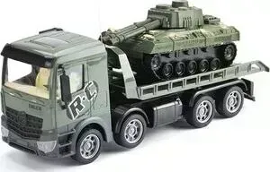 Радиоуправляемый грузовик Zhoule Toys -трейлер + танк CityTruck 1:24 - 553-B3